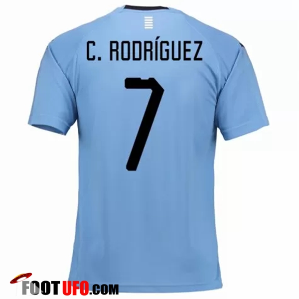 Maillot Foot Equipe De Uruguay (A.Rodríguez 7) Domicile 2018/2019