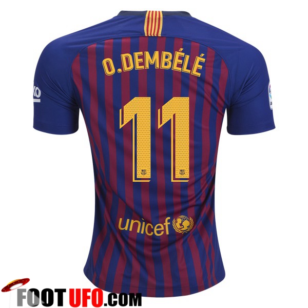 Maillot de Foot FC Barcelone (11 O.DEMBELE) Domicile 2018/2019