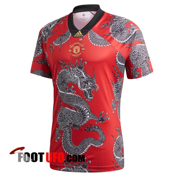Maillot de Foot Manchester United Dragon de Chine Rouge 2019/2020