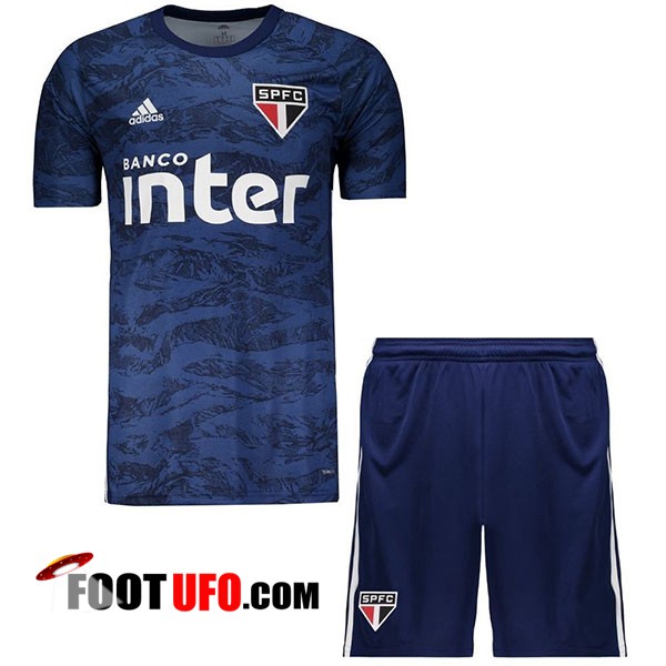 Maillot de Foot Sao Paulo FC Enfants Gardien de but Bleu 2019/2020
