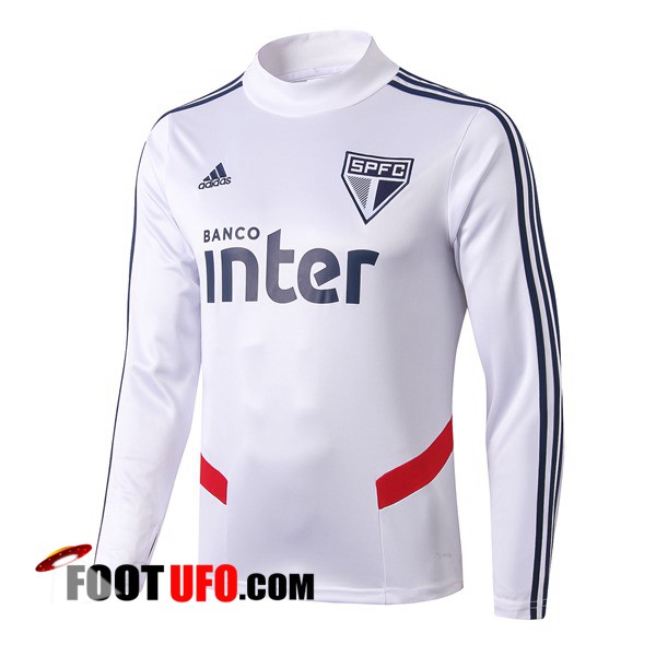 Sweatshirt Training Sao Paulo FC Blanc 2019/2020