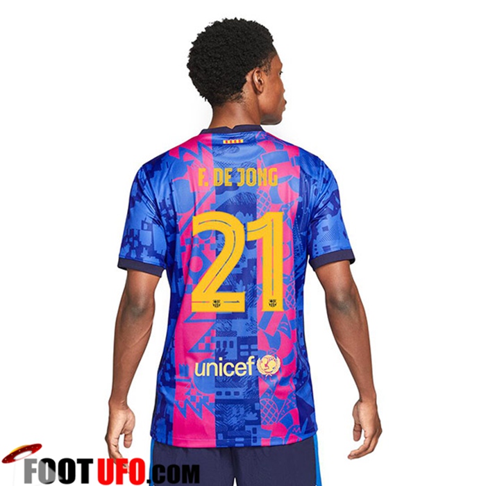 Maillot de Foot FC Barcelone (Frenkie de Jong 21) Third 2021/2022