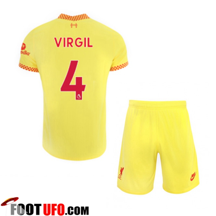 Maillot de Foot FC Liverpool (Virgil 4) Enfant Third 2021/2022