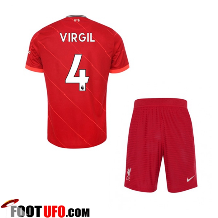 Maillot de Foot FC Liverpool (Virgil 4) Enfant Domicile 2021/2022