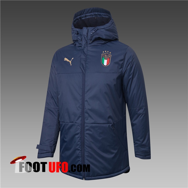 Doudoune Du Foot Italie Bleu Marin 2020/2021