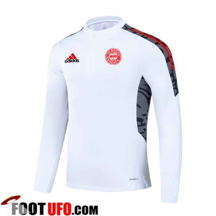 Sweatshirt Training FC Bayern Munich Blanc/Rouge 2021/2022
