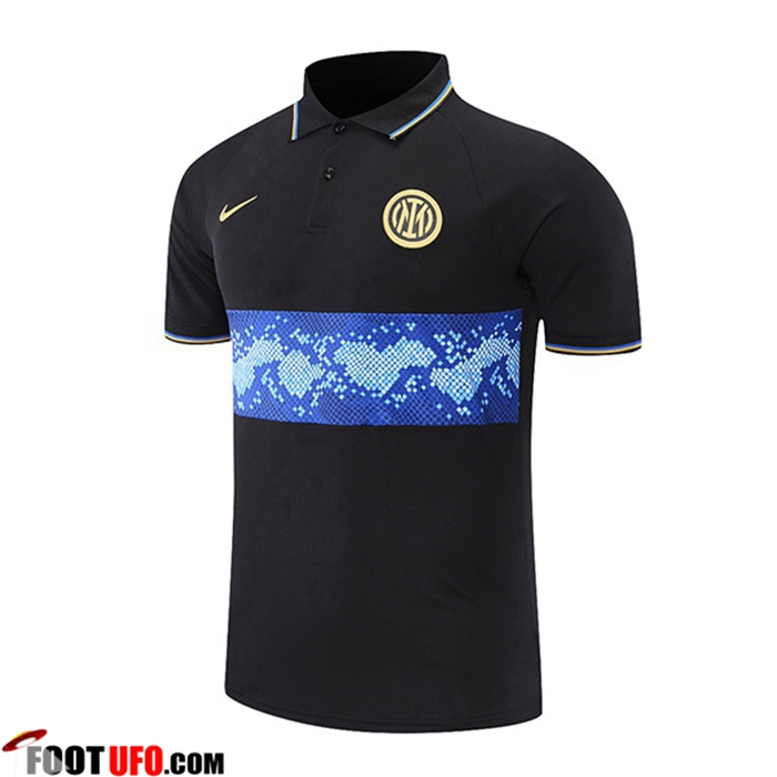 Polo Foot Inter Milan Noir/Bleu 2021/2022