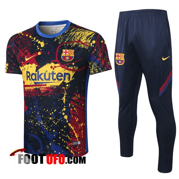 Ensemble Training T-Shirts FC Barcelone + Pantalon Jet D'encre 2020/2021