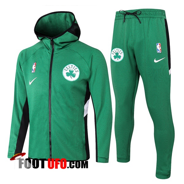 Veste A Capuche Survetement Boston Celtics Vert 2020/2021