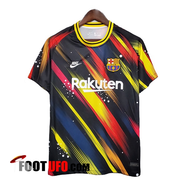 Training T-Shirts FC Barcelone Noir/Jaune 2020/2021
