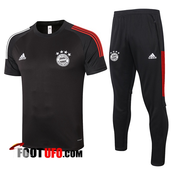 Ensemble Training T-Shirts Bayern Munich + Pantalon Noir 2020/2021
