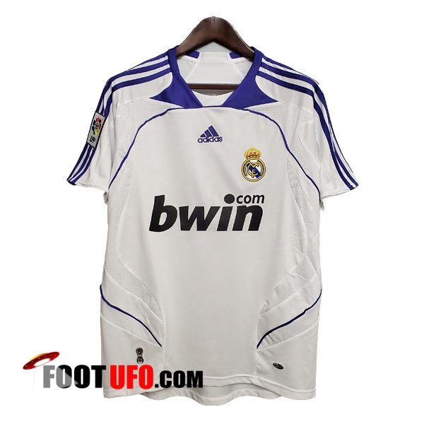 Maillot de Foot Real Madrid Retro Domicile 2007/2008
