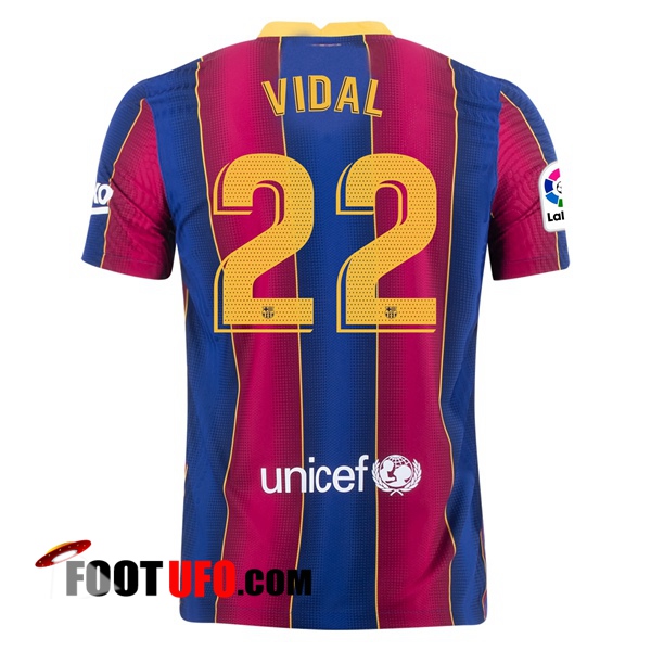 Maillot de Foot FC Barcelone (VIDAL 22) Domicile 2020/2021