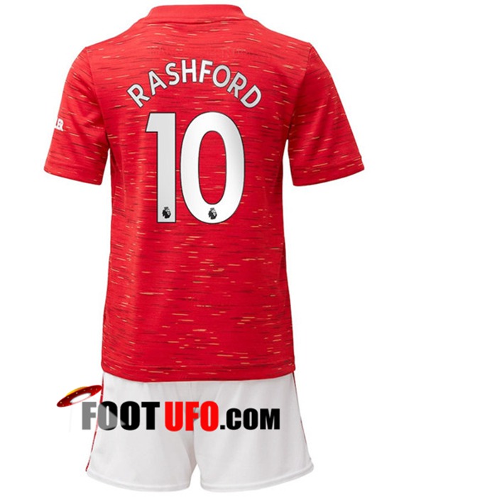 Maillot de Foot Manchester United (Rashford 10) Enfants Domicile 2020/2021