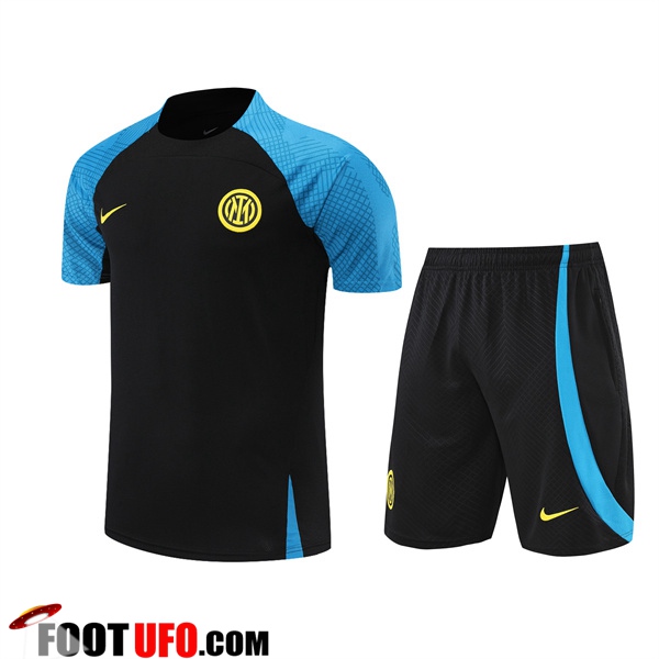 Ensemble Training T-Shirts +Shorts Inter Milan Noir 2022/2023