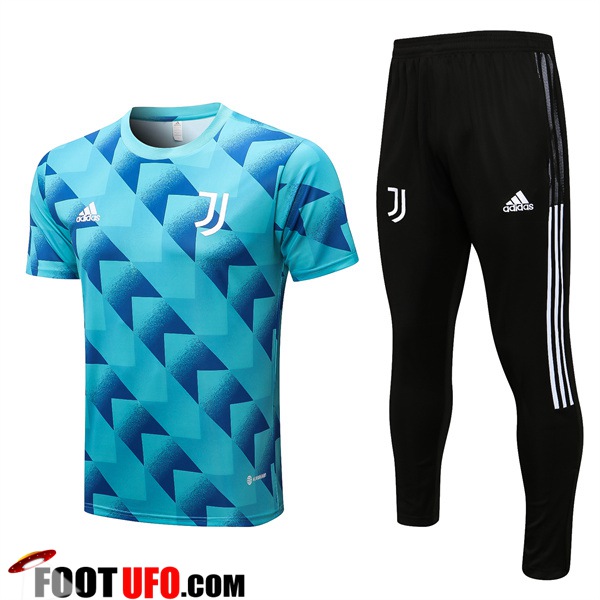 Ensemble Training T-Shirts + Pantalon Juventus Bleu 2022/2023