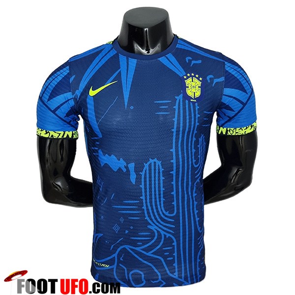 Maillot Equipe Foot Bresil Player Version Classic Blue 2022/2023