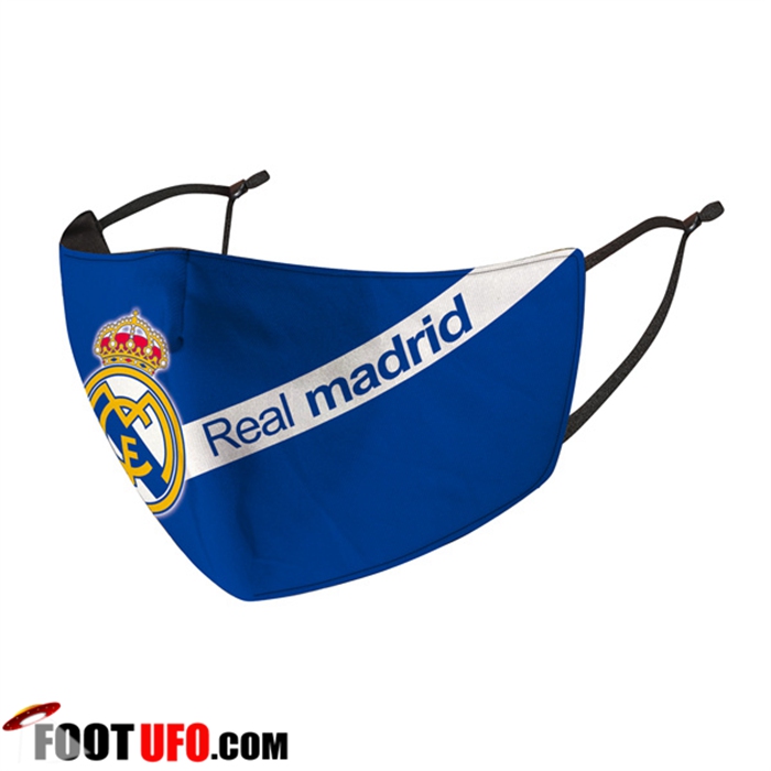 Nouveau Masques Foot Real Madrid Bleu/Blanc Reutilisable