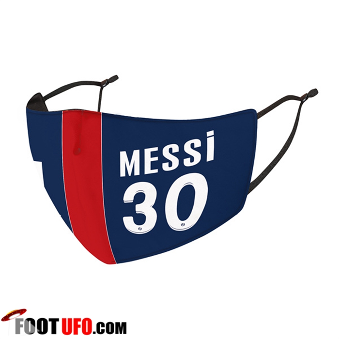Nouveau Masques Foot PSG Messi 30 Reutilisable