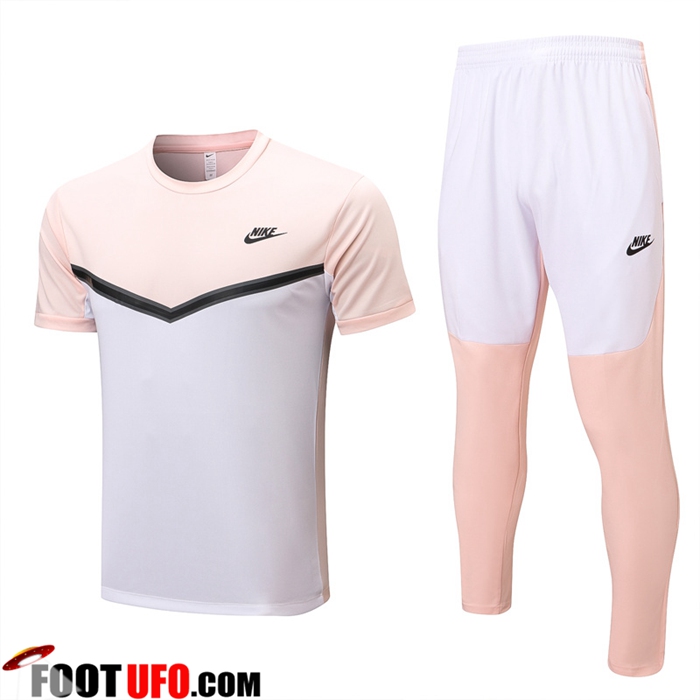 Ensemble Training T-Shirts + Pantalon Nike Rose/Blanc 2022/2023