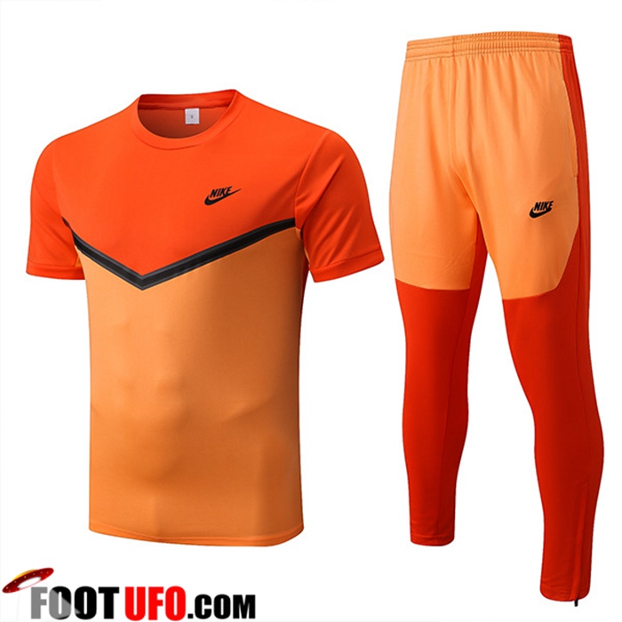 Ensemble Training T-Shirts + Pantalon Nike Orange 2022/2023