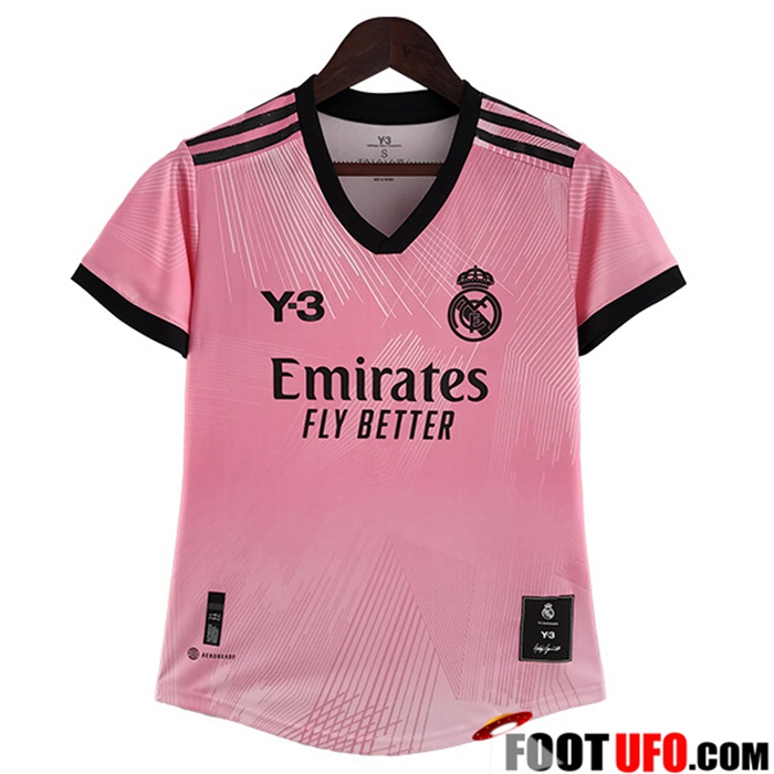 Maillot de Foot Real Madrid Femme Y3 Rose 2022/2023