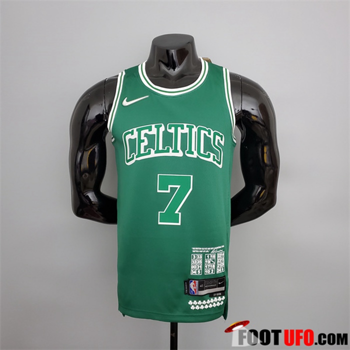 Maillot Boston Celtics (Brown #7) 2022 Vert Teltes City Edition