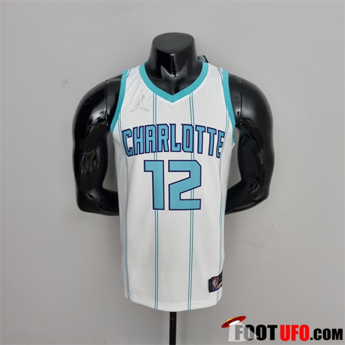 Maillot Charlotte Hornets (Oubre #12) Blanc 75th Anniversary