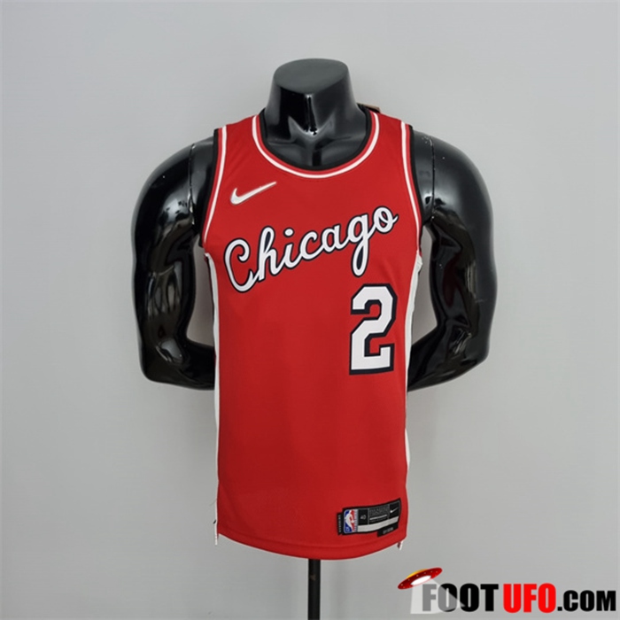 Maillot Chicago Bulls (Ball #2) Rouge 75th Anniversary City Edition