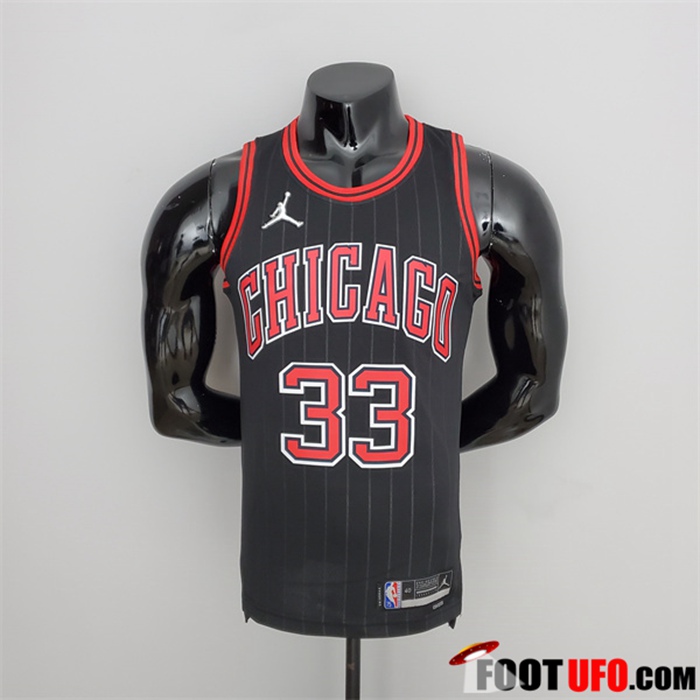 Maillot Chicago Bulls (Pippen #33) Noir 75th Anniversary