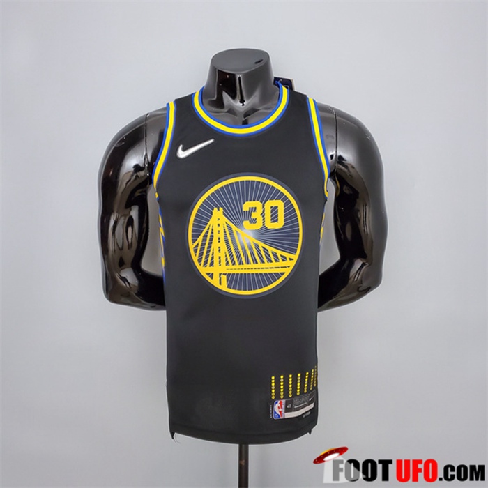 Maillot Golden State Warriors (Curry #2974) Noir 75th Anniversary