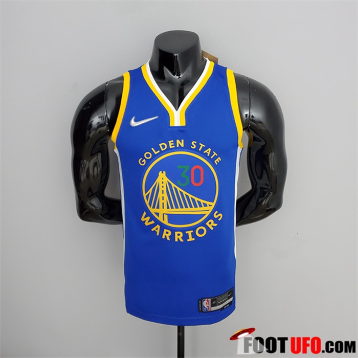 Maillot Golden State Warriors (Curry #30) Bleu 75th Anniversary Mexique Edition