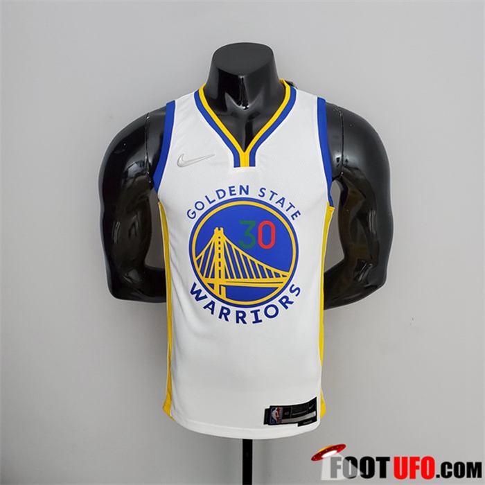 Maillot Golden State Warriors (Curry #30) Blanc 75th Anniversary Mexique Edition
