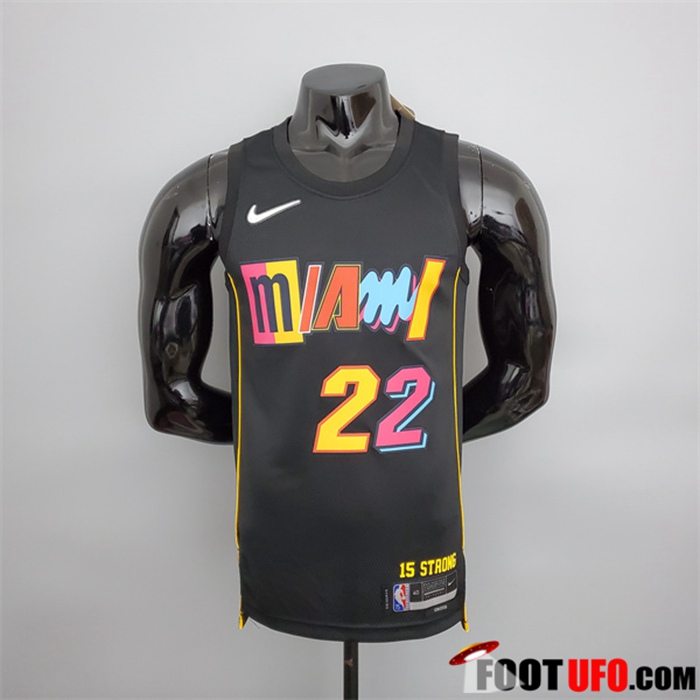 Maillot Miami Heat (Butler #22) 2022 Season Noir City Edition