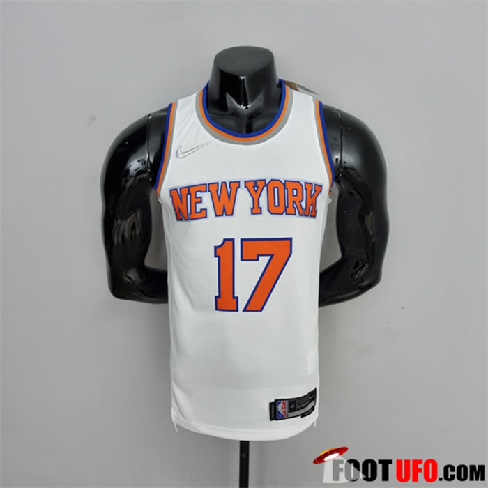 Maillot New York Knicks (Lin #17) Blanc 75th Anniversary
