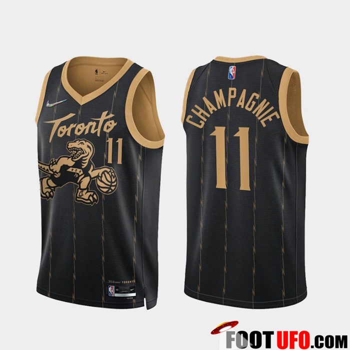 Maillot Toronto Raptors (CHAMPAGNIE #11) Noir
