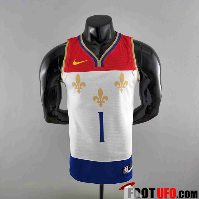 Maillot New Orleans Pelicans (WLLIAMSIN #1) 2020 Rouge/Blanc/Bleu Urban Edition