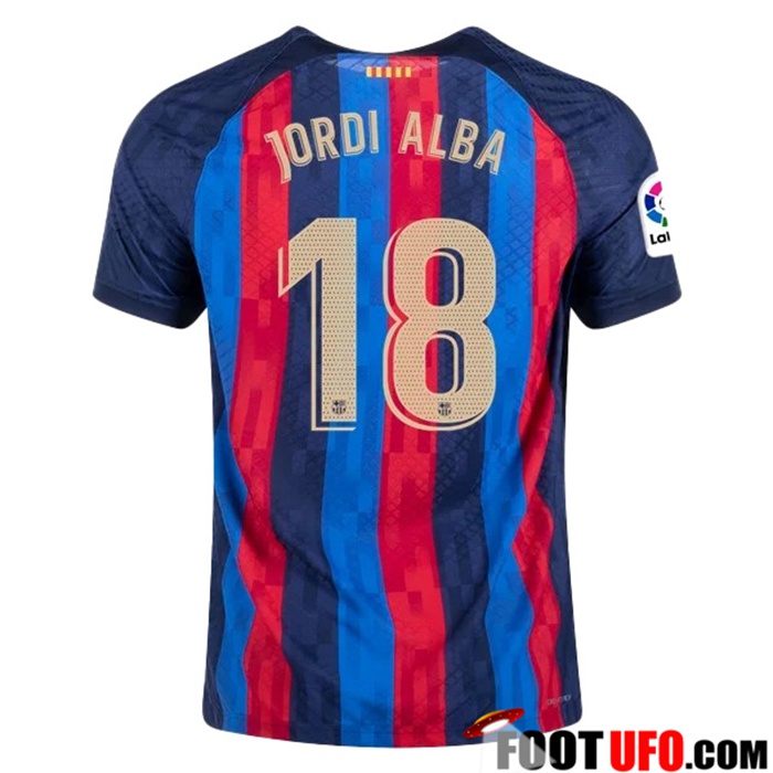Maillot de Foot FC Barcelone (JORDI ALBA #18) 2022/23 Domicile