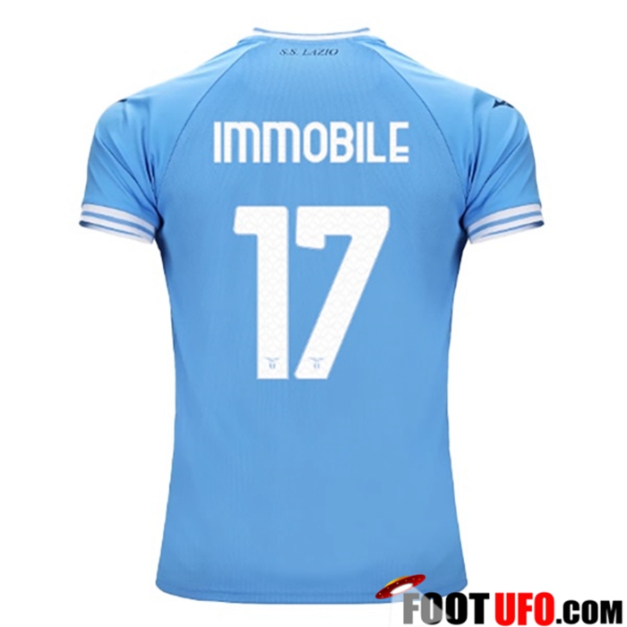 Maillot de Foot SS Lazio (IMMOBILE #17) 2022/23 Domicile