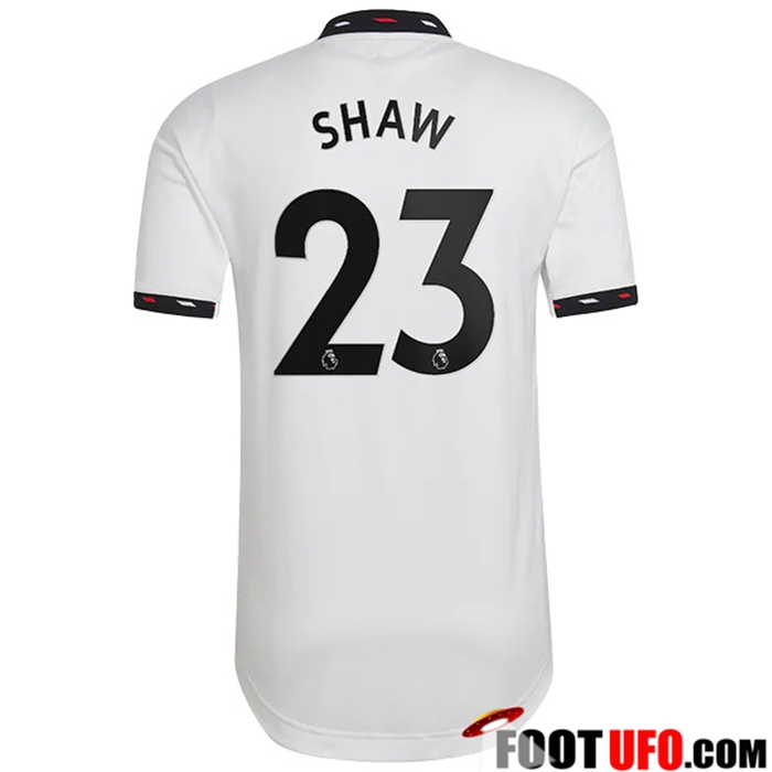 Maillot de Foot Manchester United (SHAW #23) 2022/23 Exterieur