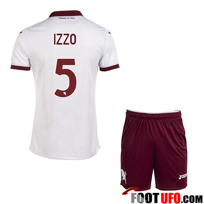 Maillot de Foot Torino (IZZO #5) Enfants Exterieur 2022/23