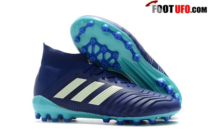 Adidas Chaussures de Foot Predator 18.1 AG Bleu Marins