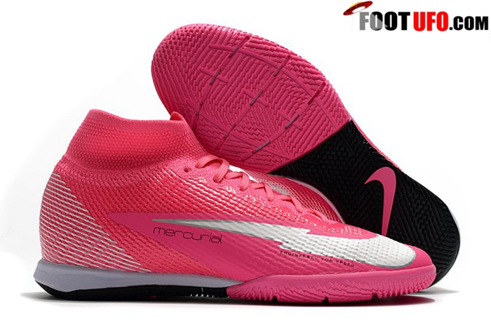 Nike Chaussures de Foot Mercurial Superfly 7 Elite MDS IC Rose