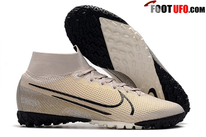 Nike Chaussures de Foot Mercurial Superfly 7 Elite MDS TF Brune