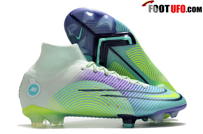 Nike Chaussures de Foot Mercurial Dream Speed Superfly 8 Elite FG Pourpre/Vert