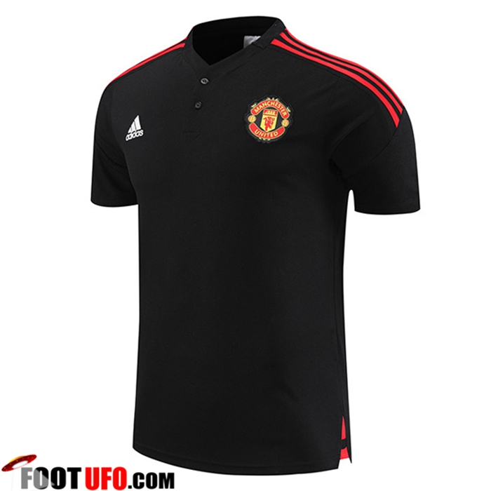 Official Polo Foot Manchester United Noir 2022/2023