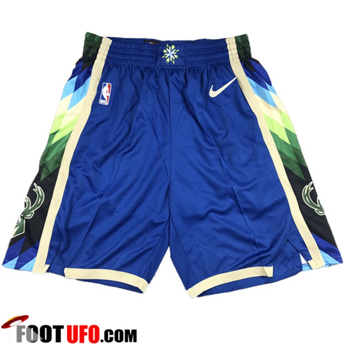 Achetez Shorts NBA Milwaukee Bucks Bleu
